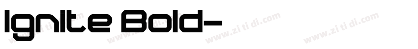 Ignite Bold字体转换